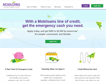 Tablet Screenshot of mobiloans.com